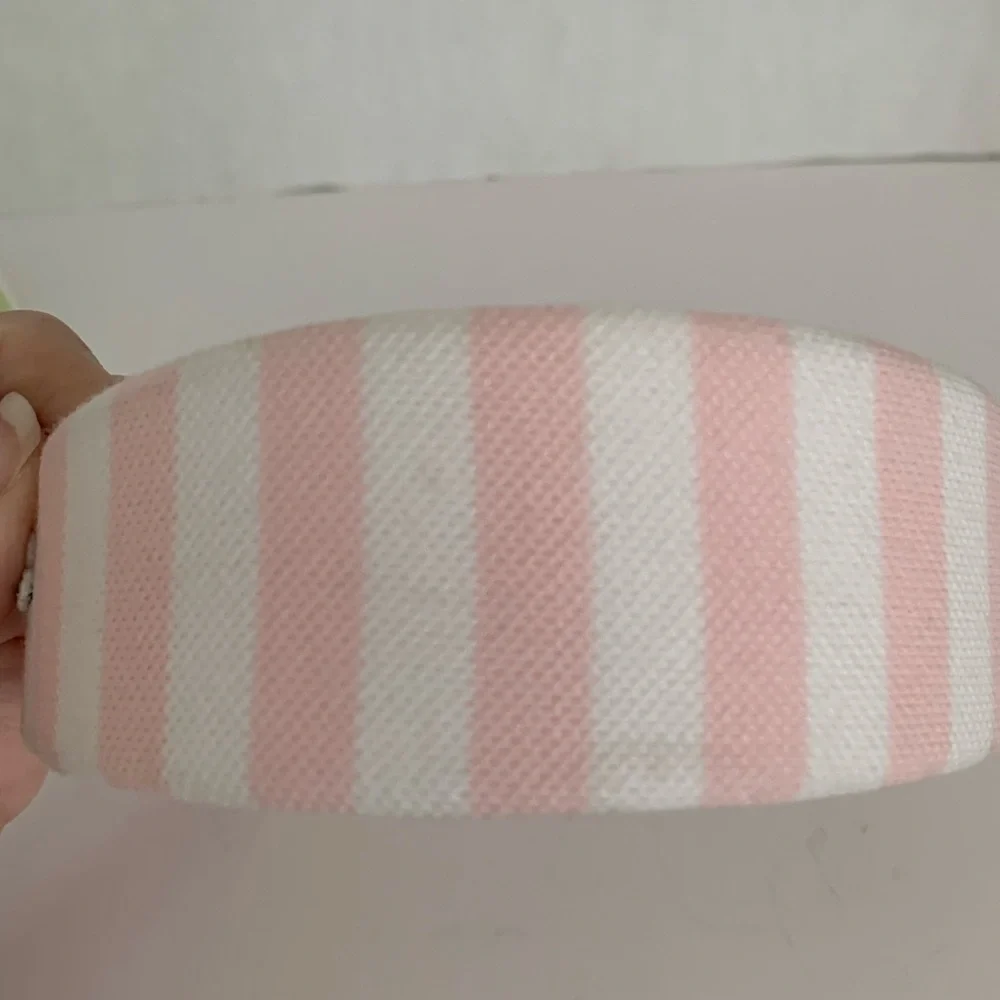 Lacoste Kids Striped Wide Headbands Lot  Pink Green White Embroidered Logo Girls